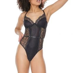Coquette Lingerie Padded Underwire Teddy