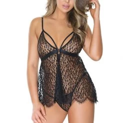 Coquette Sheer Babydoll & G-String Set