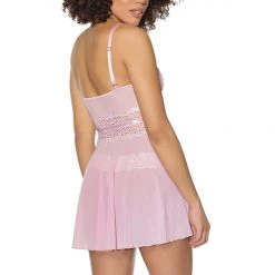 Coquette Metallic Shimmer Babydoll & Thong 12 Coquette Metallic Shimmer Babydoll & Thong