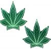 Pastease Festival Indica Pot Leaf: Green Weed Nipple Pasties