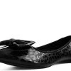 Women TUK A9433L Black Leopard Patent Flat