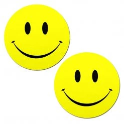 Pastease Smiley Faces: Bright Yellow Nipple Pasties