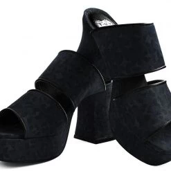 Women TUK A9443L Grey Leopard Strappy Marley Heel