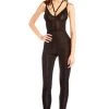 Hauty Women Strapped Up Catsuit