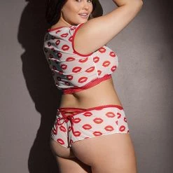 Coquette Christmas Crop Top & Booty Short