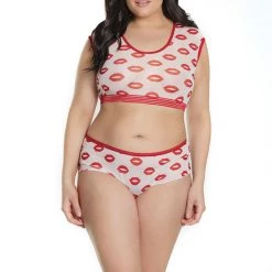 Coquette Christmas Crop Top & Booty Short 10 Coquette Christmas Crop Top & Booty Short