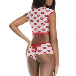 Coquette Christmas Crop Top & Booty Short 15 Coquette Christmas Crop Top & Booty Short