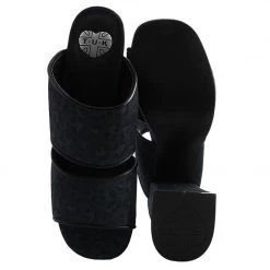 Women TUK A9443L Grey Leopard Strappy Marley Heel 7 Women TUK A9443L Grey Leopard Strappy Marley Heel