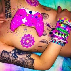 Pastease Donut: Donut With Pink Frosting And Rainbow Sprinkles Nipple Pasties 5 Pastease Donut: Donut With Pink Frosting And Rainbow Sprinkles Nipple Pasties