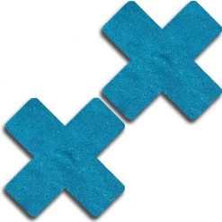 Glitter Women Set Of Solid Cross Pasties