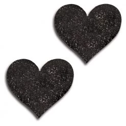 Set Of Glitter Heart Pasties