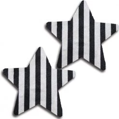 Glitter Set Of Stripe Star Pasties Women