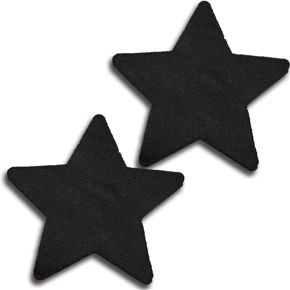 Glitter Women Satin Solid Black Star Pasties 1 Glitter Women Satin Solid Black Star Pasties
