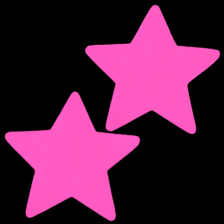 Glitter Women Glow In The Dark Star Pasties 2 Glitter Women Glow In The Dark Star Pasties