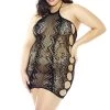 Glitter Geo Pattern Knit Chemise Women
