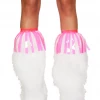 Roma Vinyl Fringe Leg Wrap Women