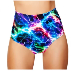 Roma Printed High-Waisted Puckered Shorts Women