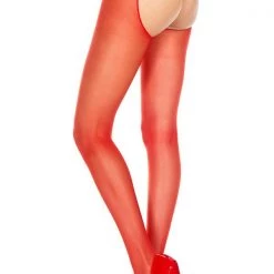 Music Legs Crotchless Sheer Pantyhose