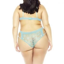 Glitter Lace Bra Set Women