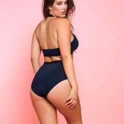 Glitter Women Buckle Up Bra Set