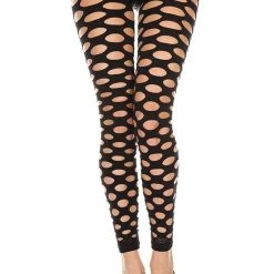 Music Legs Pothole Opaque Spandex Leggings