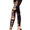 Music Legs Hosiery Spandex Ripped Opaque Stirrup Leggings