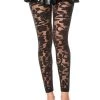 Music Legs Floral Sheer Spandex Leggings Hosiery