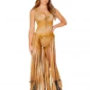 Roma Women Bodysuit With Long Fringe