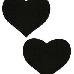 Pastease Halloween Love: Black Heart Nipple Pasties
