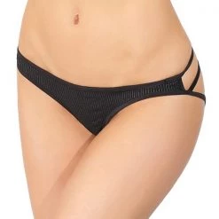 Coquette Pinstripe Multi-Strap Detailing & Bow Panty 6 Coquette Pinstripe Multi-Strap Detailing & Bow Panty