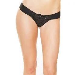 Coquette Mesh And Metallic Lace Panty