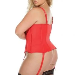 Coquette Underwire Push-Up With Front Zipper Bustier
