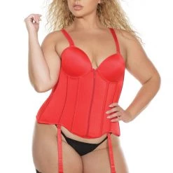 Coquette Underwire Push-Up With Front Zipper Bustier