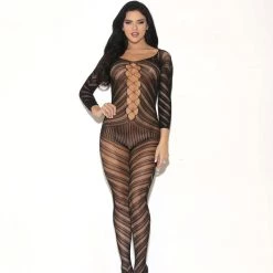 Glitter Women 3-4 Sleeve Bodystocking 6 Glitter Women 3-4 Sleeve Bodystocking