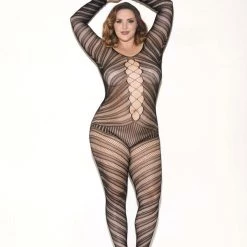 Glitter Women 3-4 Sleeve Bodystocking