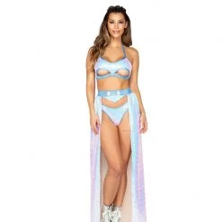 Roma Sequin Haltered Cutout Top Women