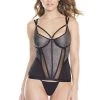 Coquette Microfiber Bustier Christmas
