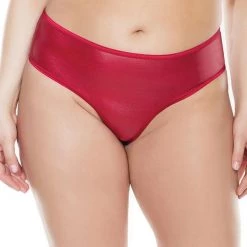 Coquette Crotchless Lace-Up Panty Christmas