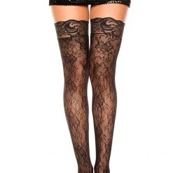 Music Legs Hosiery Gardenia Lace Thigh High