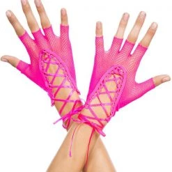 Music Legs Lace Up Wrist Length Fingerless Warmer 6 Music Legs Lace Up Wrist Length Fingerless Warmer