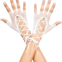 Music Legs Lace Up Wrist Length Fingerless Warmer 7 Music Legs Lace Up Wrist Length Fingerless Warmer