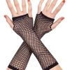 Music Legs Costumes Thick Mini Diamond Net Arm Warmer