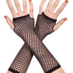 Music Legs Costumes Thick Mini Diamond Net Arm Warmer