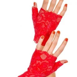 Music Legs Costumes Lace Fingerless Gloves