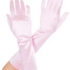 Music Legs Elbow Length Satin Gloves 11 Music Legs Elbow Length Satin Gloves