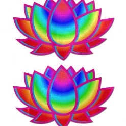 Pastease Lotus: Acid Rainbow Lotus Nipple Pasties
