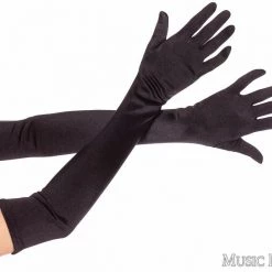 Music Legs Satin Gloves