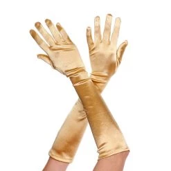 Music Legs Satin Gloves