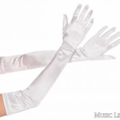 Music Legs Satin Gloves