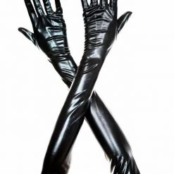 Music Legs Christmas Metallic Gloves
